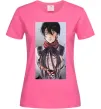 Жіноча футболка Атака титанів арт Яскраво-рожевий фото