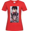 Жіноча футболка Атака титанів арт Червоний фото