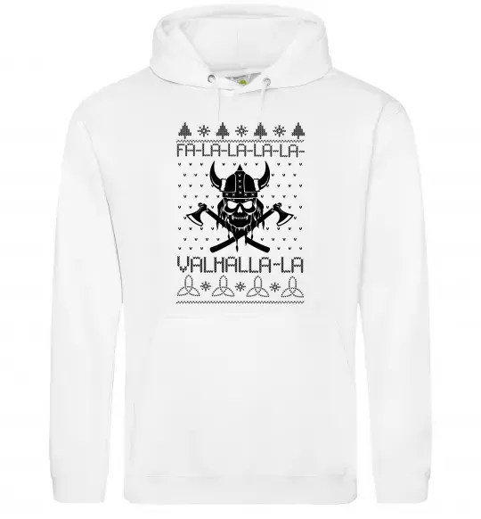 Жіноча толстовка (худі) Valhalla la viking Білий фото
