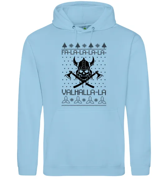 Женская толстовка (худи) Valhalla la viking Голубой фото