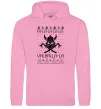 Мужская толстовка (худи) Valhalla la viking Розовый фото