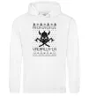 Мужская толстовка (худи) Valhalla la viking Белый фото