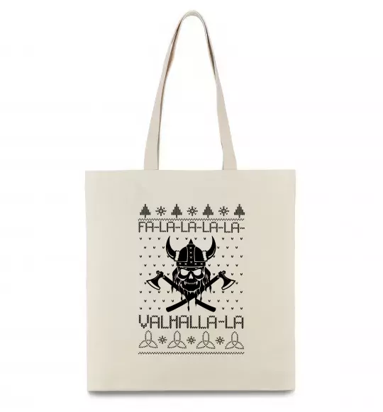 Еко-сумка Valhalla la viking Бежевий фото