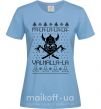 Жіноча футболка Valhalla la viking Блакитний фото
