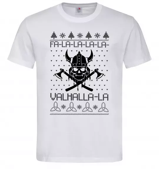 Мужская футболка Valhalla la viking Белый фото
