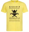 Мужская футболка Valhalla la viking Лимонный фото