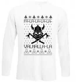 Лонгслив Valhalla la viking Белый фото