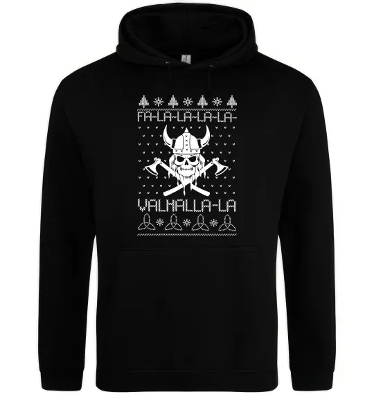 Жіноча толстовка (худі) Valhalla la viking Чорний фото