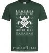 Чоловіча футболка Valhalla la viking Темно-зелений фото