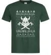 Мужская футболка Valhalla la viking Темно-зеленый фото