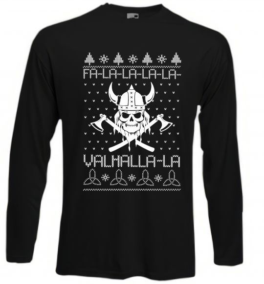 Лонгслів Valhalla la viking Чорний фото