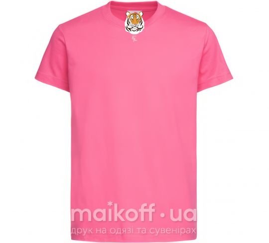 Детская футболка Тигр happy new year Ярко-розовый фото