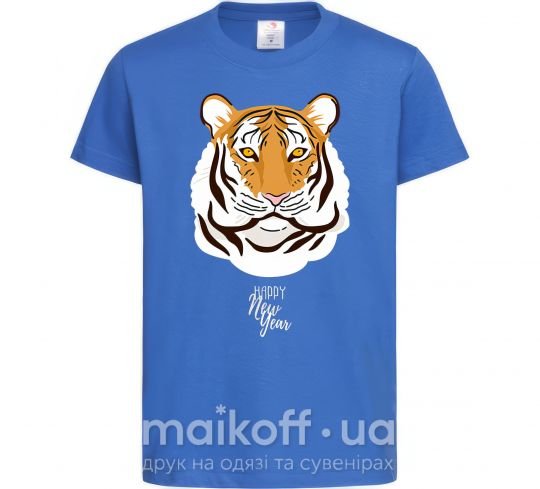 Дитяча футболка Тигр happy new year Яскраво-синій фото