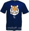 Мужская футболка Тигр happy new year Глубокий темно-синий фото