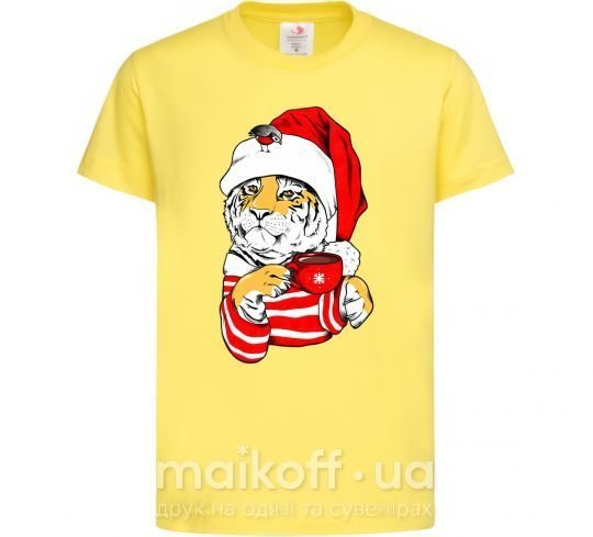 Дитяча футболка Тигр новый год цуи Лимонний фото