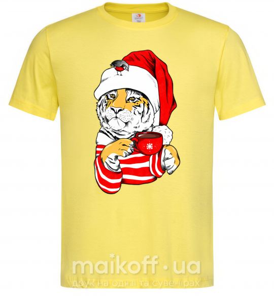 Чоловіча футболка Тигр новый год цуи Лимонний фото