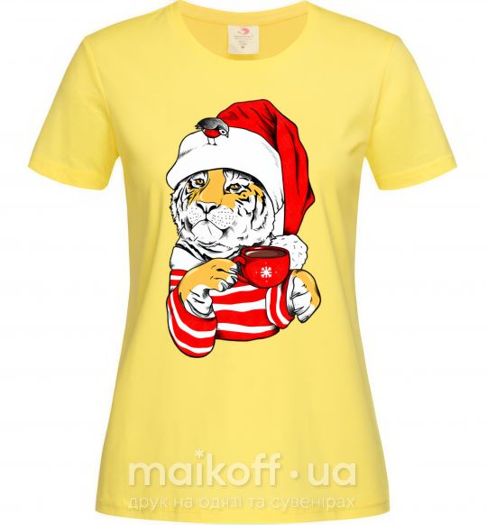Жіноча футболка Тигр новый год цуи Лимонний фото
