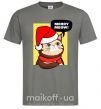 Чоловіча футболка Merry meow Графіт фото