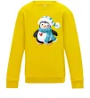 Детский Свитшот Пінгвін в шарфі Солнечно желтый Детский Свитшот Пінгвін в шарфі Солнечно желтый фото