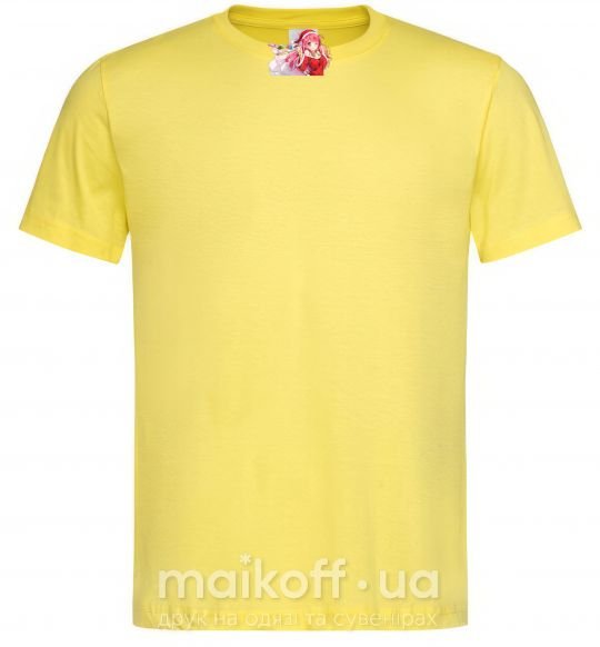 Чоловіча футболка Аниме девушка санта Лимонний фото
