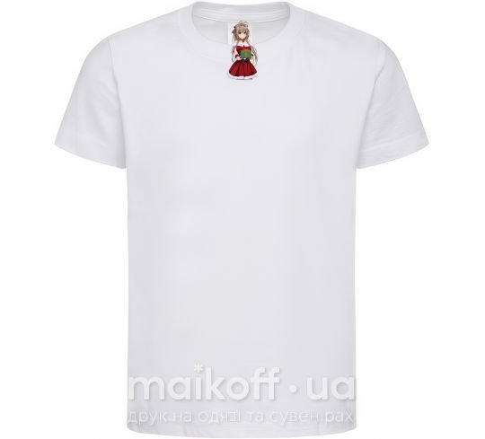 Дитяча футболка Аниме с подарком Білий фото