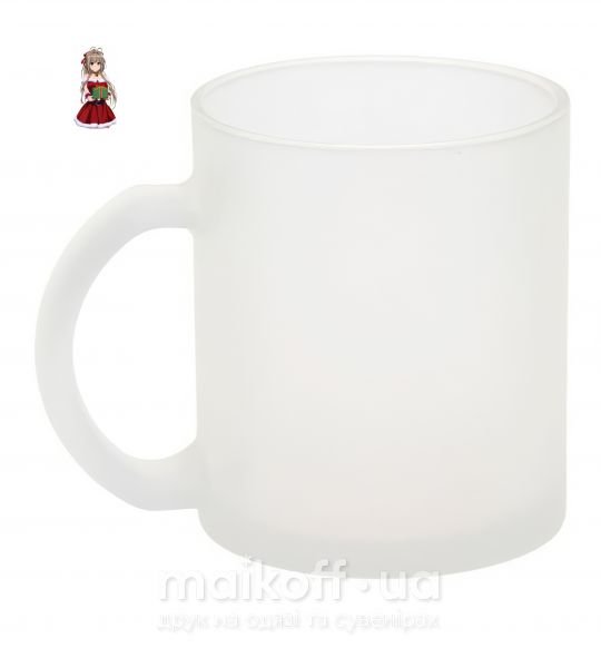 Чашка стеклянная Аниме с подарком Фроузен фото