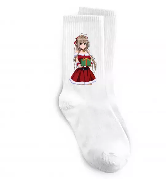 Носки Аніме з подарунком Белый фото