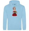 Жіноча толстовка (худі) Аніме з подарунком Блакитний фото
