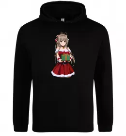 Мужская толстовка (худи) Аніме з подарунком Черный фото