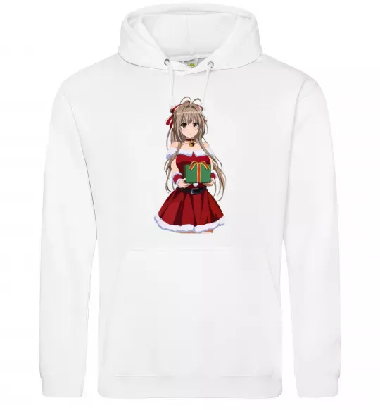 Мужская толстовка (худи) Аніме з подарунком Белый фото