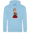Мужская толстовка (худи) Аніме з подарунком Голубой фото