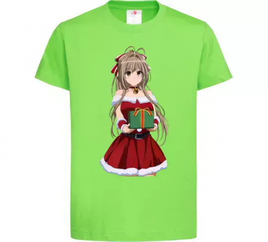 Дитяча футболка Аніме з подарунком Лаймовий фото