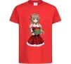 Дитяча футболка Аніме з подарунком Червоний Дитяча футболка Аніме з подарунком Червоний фото