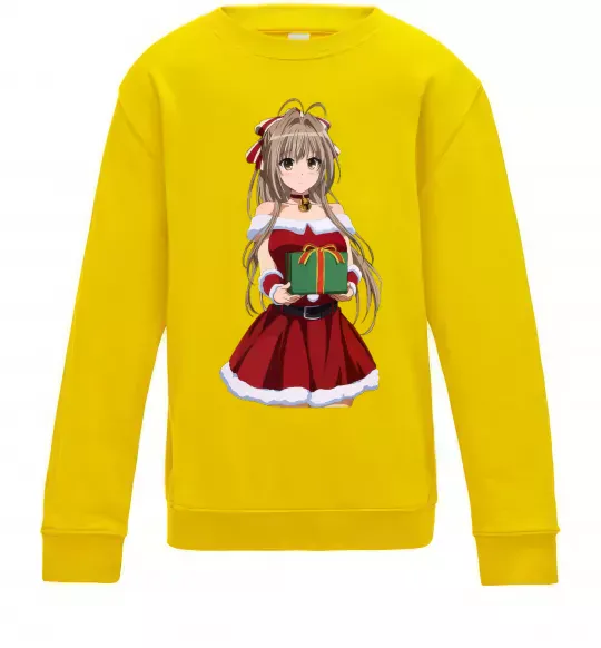 Детский Свитшот Аніме з подарунком Солнечно желтый фото