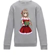 Детский Свитшот Аніме з подарунком Серый меланж фото
