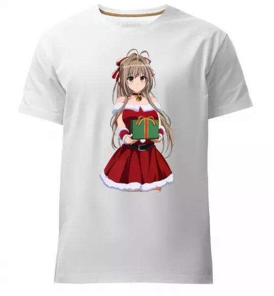 Чоловіча преміум футболка Аніме з подарунком Білий фото