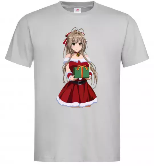 Мужская футболка Аніме з подарунком Серый фото