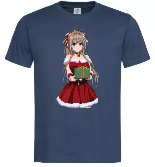 Мужская футболка Аніме з подарунком Темно-синий фото