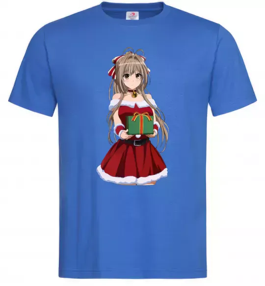Мужская футболка Аніме з подарунком Ярко-синий фото