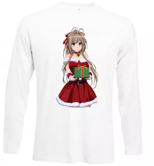 Лонгслів Аніме з подарунком Білий фото