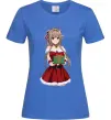 Жіноча футболка Аніме з подарунком Яскраво-синій Жіноча футболка Аніме з подарунком Яскраво-синій фото