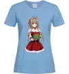 Жіноча футболка Аніме з подарунком Блакитний Жіноча футболка Аніме з подарунком Блакитний фото