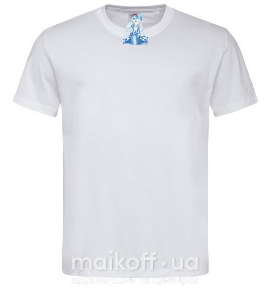 Чоловіча футболка Аниме снегурочка цуи Білий фото