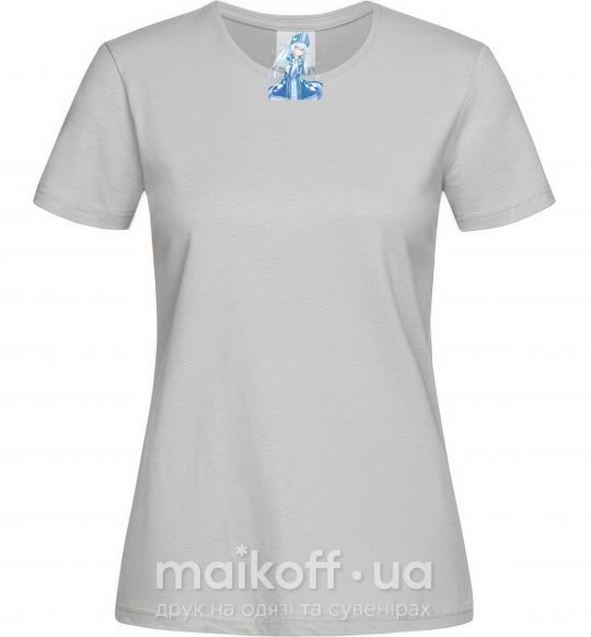 Женская футболка Аниме снегурочка цуи Серый фото