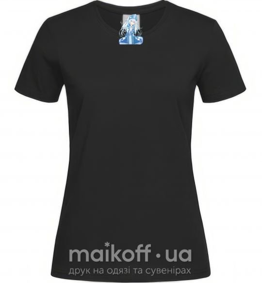Жіноча футболка Аниме снегурочка цуи Чорний фото
