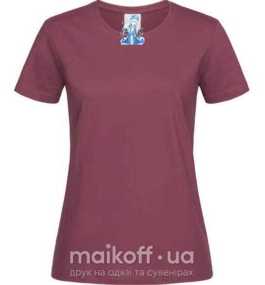 Женская футболка Аниме снегурочка цуи Бордовый фото