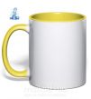 Чашка с цветной ручкой Аниме снегурочка цуи Солнечно желтый фото