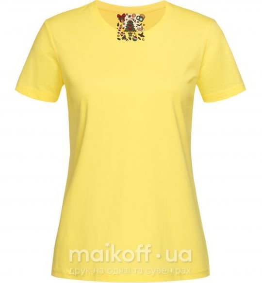 Жіноча футболка Новый год набор Лимонний фото