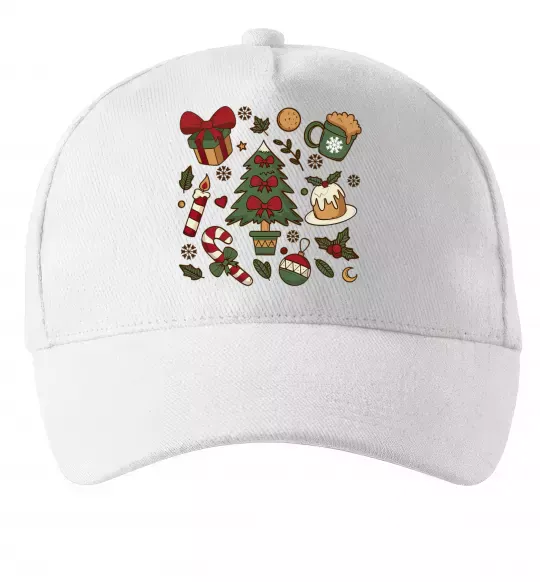 Кепка Новий рік набір Белый фото