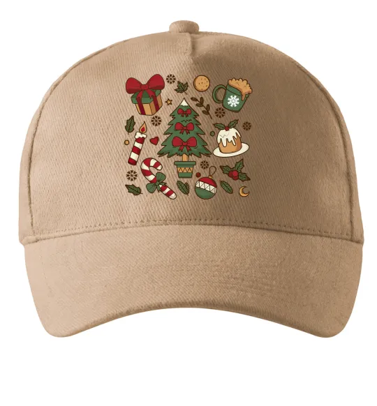 Кепка Новий рік набір Песочный фото